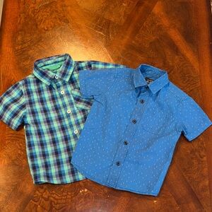 The Children's Place Blue and Plaid Button Down Shirts